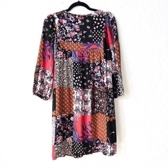 One September x Anthropologie Arcata Patchwork Peasant Dress Size XS - Picture 7 of 7